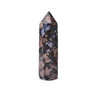 YONGERN 1pc Natural Glaucophane Stone Crystal Point Obelisk Quartz Wand Beautiful Ornament For Home Decor (Color : Glaucophane, Size : 50-60mm)