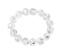 YONGERN Rainbow Clear Quartz Natural Stones Bracelet Crystal Quartz Stretch Bangles For Women Girls Yoga Jewelry Gift (Color : Rainbow Clear Quartz, Size : 55-60mm)