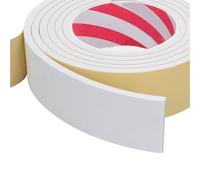 YONGETYC 10Meter/pc White Neoprene Self Adhesive Backed Foam Sponge Strip Sticky Seal 1mm-10mm Thick(THICKNESS 2MM_50MM)
