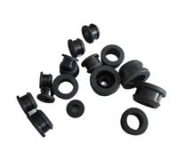 YONGETYC 5Pcs Silicone Rubber Grommet Hole Plugs End Caps Bung Wire Cable Protect Bush Black 4.5mm-30mm(8mm-Black)