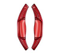 yongewu Gear Shift Paddle Compatible with Toyota for Corolla 2019 2020 for Rav4 2020 Carbon Fiber Car Steering Wheel Shifter Extensions Shift Paddles Car Universal Picks(Red)