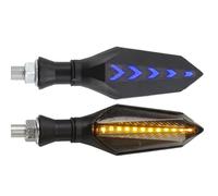 yongewu indicators motorbike Compatible with For XJR1300 For XP500 For XP530 For XS250SE For XS400 For XS650 For XS750 For XS850 For XS1100 Motorcycle Turn Signals Light(Blue,2piece)