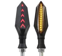 yongewu indicators motorbike Compatible with For XZ550 For XZ750SE For YBR125 For YBR250 For YZF600R Thundercat Motorcycle Turn Signals Flowing Flashing Lights(Red,2piece)
