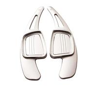 yongewu Paddle Shifter Cover Compatible with for A3 S3 for Facelift 2017 Car Shift Paddles Car Extended Shift Paddles Auto Parts Car Interior Accessories(Silver)