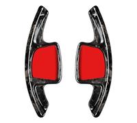 yongewu Paddle Shifter Extensions Compatible with for A6 C8 A7 2019 2020 2021 Car Steering Wheel Paddle Shifter Extension Forged Carbon Fiber Pattern Steering Wheel Shift Paddle(Multi-Colored)