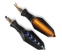 yongewu Turn Signals Blinker Compatible With S1000rr 2pcs Motorcycle Signal Lights Modified Lights Waterproof Turn Lights Decorative Bright Turning Indicators Bulbs(Blue)