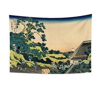 YONGFOTO 100x70cm Ukiyo-e Tapestry Mount Fuji 36 Views Room Wall Hanging the Fuji Seen from The Mishima Pass Landscape Wall Art Japanese Traditional Painting Toyo Style Tapestries