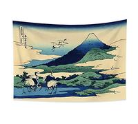 YONGFOTO 100x70cm Ukiyo-e Tapestry Mount Fuji 36 Views Room Wall Hanging Umezawa in Sagami Province Landscape Wall Art Japanese Traditional Painting Toyo Style Tapestries