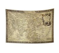 YONGFOTO 100x70cm Vintage Map Tapestry, World Map Old Ancient Western Sea Navigation Historical Atlas Wall Hanging Tapestry for Dorm Decor Sofa Bed Cover Blanket