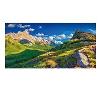 YongFoto 10x5ft Mountain Landscape Background Hill Prairie Sunshine Sky Mount Scenic Panorama Nature Scenery Vinyl Backdrop Photo Studio for Adults Holiday Travel Party Wedding Photography Supplies