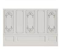 YongFoto 10x8ft Vintage Interior Wall Backdrop European Frame Modern Castle Classic Elegant White Wall Retro Style Photography Background Wedding Kids Birthday Portrait Photo Studio Props Polyester