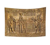 YONGFOTO 150x100cm Ancient Egypt Tapestry, Hieroglyphic Carvings Tapestries Egyptian Pharaohs Pattern Engraving Egyptian Pharaohs Wall Hanging Tapestry for Living Room Dorm Decor Sofa Cover Carpet