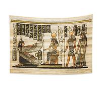 YONGFOTO 150x100cm Ancient Egypt Tapestry, Pharaoh God Horus Hieroglyphs Papyrus Symbol Ancient Civilization Wall Hanging Tapestries for Home Wall Decor Table Cloth Blanket