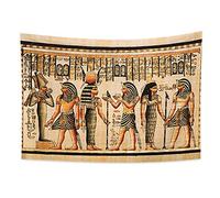 YONGFOTO 150x100cm Ancient Egypt Tapestry, Pharaoh God Osiris Hathor and Isis Symbol Ancient Civilization Wall Hanging Tapestries for Home Wall Decor Table Cloth Blanket