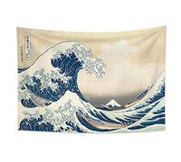 YONGFOTO 150x100cm Ukiyo-e Tapestry Mount Fuji 36 Views Room Wall Hanging the Great Wave Off Kanagawa Landscape Wall Art Japanese Traditional Painting Toyo Style Tapestries