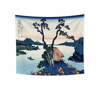YONGFOTO 150x130cm Ukiyo-e Tapestry Mount Fuji 36 Views Room Wall Hanging Lake Suwa in The Shinano Province Landscape Wall Art Japanese Traditional Painting Toyo Style Tapestries