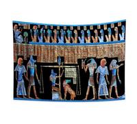 YONGFOTO 220x150cm Ancient Egypt Tapestry, God Anubis Horus Underworld Passage Balance Ruling Ancient Civilization Wall Hanging Tapestries for Home Wall Decor Table Cloth Blanket