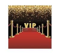 YongFoto 2x2m Vinyl Photography Backdrop Golden Bokeh Glitter Spots VIP Stage Backdrop Stairs Red Carpet Photo Background Kids Adults Birthday Wedding Party Video Youtube Studio Props