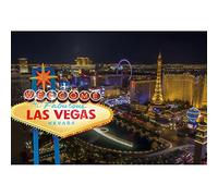 YongFoto 3x2m Las Vegas Backdrop Welcome To Fabulous Las Vegas Casino Nevada Billboard Sign City Night View Photography Background Movie Themed Party Decor Portrait Photo Studio Props Vinyl