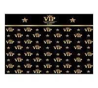 YongFoto 3x2m Vinyl Photography Backdrop VIP Backdrop Red Carpet Event Crown Stars Black Photo Backdrop for Party Decor Kids Adults Portrait Photo Shoot Photocall Background Video Studio Props