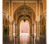 YongFoto 5x5ft Photography Backdrop Royal Interior in Jaipur Palace India Landmark Backdrops for Photography Photo Shoots Party Newborn Kids Baby Personal Portrait Vinyl Photo Background Studio Props