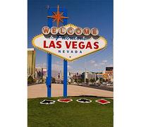 YongFoto 5x7ft Vinyl Photography Backdrop Welcome to Fabulous Las Vegas Sign Casino Landmark Route Signs Photo Background Backdrops for Photo Shoots Party Boy Girl Kids Baby Photo Studio Props
