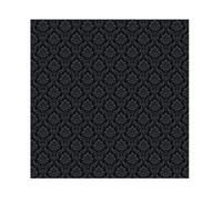 YongFoto 6x6ft Black Damask Floral Texture Pattern Backdrop Vintage Classic Flower Pattern Interior Room Retro Dark Wall Photography Background Baby Shower Girl Adult Artistic Portrait Photo Props