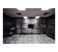 YongFoto 7x5ft Abandoned Hospital Backdrop Morgue Tattered Lockers Operating Bed Blood Floor Scary Photography Background Haunted House Escape Room Theme Party Adults Portrait Photo Studio Props