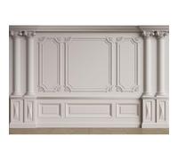 YongFoto 7x5ft Interior Wall Backdrop Photography Ivory Luxurious European Palace Classic Background for Business Office Living Room Family Photo Studio Prop for Photographer Video Pictures