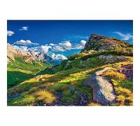 YongFoto 7x5ft Scenic Backdrop Mountain Grassland Blue Sky Clouds Panorama Wild Landscape Background for Photography Adults Travel Hiking Outdoor Adventure Wallpaper Portrait Photo Studio Props