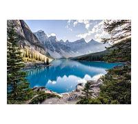 YongFoto 7x5ft Scenic Photo Backdrop Mountain Landscape Background Forest Lake Sky Panoramic Nature Photography Studio Backgrounds for Adults Hiking Picturesque Wall Decor Outdoor Photo Shoot Props