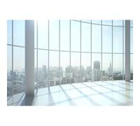 YongFoto 8x6ft Photography Backdrop Sunlight Interior Skyscraper Window Hall Lobby Office Backdrops Photography Photo Shoots Party Newborn Kids Baby Personal Portrait Photo Background Studio Props