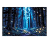 YongFoto Enchanted Forest Backdrop 7x5ft Wildflowers Butterfly Spring Forest Path Fairy Tale Wonderland Photography Background Birthday Party Banner Kid Portraits Photoshoot Wallpaper Photo Booth