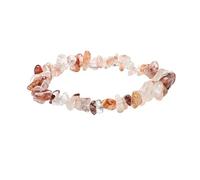 YONGHONGKEJI Anxiety Bracelet For Women, Handmade Natural Crystal Bracelets For Women Stretch Irregular Chips Beaded Bangles Jewelry Gifts For Mum Align Chakras Promote Communication Red Crystal