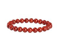 YONGHONGKEJI Bead Bracelet Natural Stone Healing Crystal Bracelets for Women Men Energy Quartz Bangles for 7 Chakra Protection Yoga Meditation Relax Friendship Crystal Jewelry Gifts Southern Red Aga