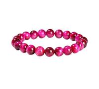 YONGHONGKEJI Bead Bracelet Natural Stone Healing Crystal Bracelets for Women Men Energy Quartz Bangles for 7 Chakra Protection Yoga Meditation Relax Friendship Crystal Jewelry Gifts Rose Tiger'S Eye