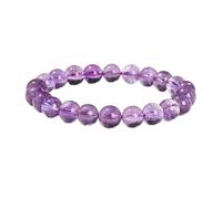YONGHONGKEJI Bead Bracelet Natural Stone Healing Crystal Bracelets for Women Men Energy Quartz Bangles for 7 Chakra Protection Yoga Meditation Relax Friendship Crystal Jewelry Gifts Amethyst 8Mm