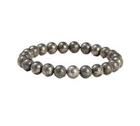 YONGHONGKEJI Bead Bracelet Natural Stone Healing Crystal Bracelets for Women Men Energy Quartz Bangles for 7 Chakra Protection Yoga Meditation Relax Friendship Crystal Jewelry Gifts Pyrite 8Mm