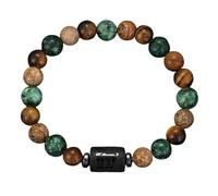 YONGHONGKEJI Beaded Bracelets for Men, 8mm Natural Stone Beaded Bracelets for Women,Tiger Eye Stone Beaded Zodiac Stretch Bangle Horoscope Spiritual Jewellry Gift for Aries Horoscope Lovers