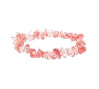 YONGHONGKEJI Beaded Bracelets For Men, Handmade Natural Crystal Bracelets For Women Stretch Irregular Chips Beaded Bangles Jewelry Gifts For Mum Align Chakras Promote Communication Watermelon Agate