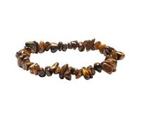YONGHONGKEJI Beaded Bracelets For Men, Handmade Natural Crystal Bracelets For Women Stretch Irregular Chips Beaded Bangles Jewelry Gifts For Mum Align Chakras Promote Communication Tiger Eye Stone