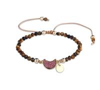 YONGHONGKEJI Beaded Bracelets for Women Natural Colorful Crystal Bracelet for 7 Chakra 4Mm Section Gemstone Cuff Bangles Handmade Braided Charm Wristbands Jewellery Gifts for Women Tiger'S Eye Stone