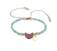 YONGHONGKEJI Beaded Bracelets for Women Natural Colorful Crystal Bracelet for 7 Chakra 4Mm Section Gemstone Cuff Bangles Handmade Braided Charm Wristbands Jewellery Gifts for Women Amazonite