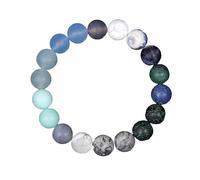 YONGHONGKEJI Bracelets Solar System Bracelet Jewellery Universe Galaxy Planet Stone Beaded for Men Woman Natural Stone Crystal Stretch Cuff Bangle Astronomy Jewellery Gifts Earth