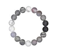 YONGHONGKEJI Bracelets Solar System Bracelet Jewellery Universe Galaxy Planet Stone Beaded for Men Woman Natural Stone Crystal Stretch Cuff Bangle Astronomy Jewellery Gifts Moon