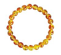 YONGHONGKEJI Chakra Bracelets For Women, Natural Amber Beeswax Stone Bracelets Healing Crystal Bracelet Chakra Gemstone Bracelet Yoga Bangle Handmade Wristband Charm Jewelry For Men Girls Women
