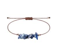 YONGHONGKEJI Chakra Bracelets for Womens Natural Colorful Crystal Bracelet for 7 Chakra Lrregular Gemstone Cuff Bangles Crystal Chip Adjustable Rope Wristbands Jewellery Gifts for Women Blue Stone