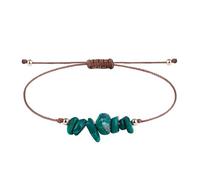 YONGHONGKEJI Chakra Bracelets for Womens Natural Colorful Crystal Bracelet for 7 Chakra Lrregular Gemstone Cuff Bangles Crystal Chip Adjustable Rope Wristbands Jewellery Gifts for Women Malachite