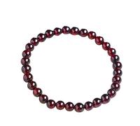 YONGHONGKEJI Chakra Gemstone Crystal Bracelet,Natural Stone Bangle For Women Men, Wine Red Garnet Yoga Beaded Fashion Bracelet Matching Elasticity Xmas Gift