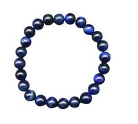 YONGHONGKEJI Crystal Bracelets for Women 8Mm Bead Bracelets Healing Gemstone Stretch Bracelets Elegant Fossil Design Chakra Bangles for Women Birthday Christmas Jewellery Gifts Lapis Lazuli Tiger'S